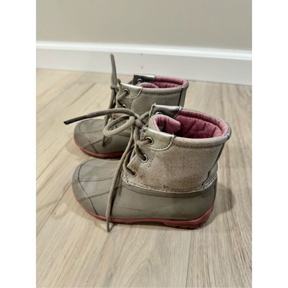 Sperry Kids Girl's Port Boot (Big Kid) Girls Size 10M Ivory Waterproof - Picture 9 of 9